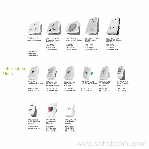 SOK Electronic Door Bell switches with selection button